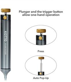 img 1 attached to KOTTO паяльный пылесос: эффективный вакуумный насос для десолдирования и ручной инструмент для паяльной сварки - надежное решение для удаления