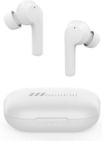 img 4 attached to 🎧 Беспроводные наушники Willful – Бесконтактные Bluetooth-наушники с микрофоном, стереозвук, 40 часов работы – Совместимы с iPhone и Android (Белый)