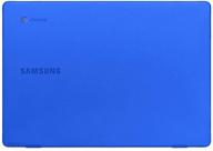 📦 mcover blue hard shell case for 2020 samsung chromebook 4 xe310xba series (11.6 inch) logo