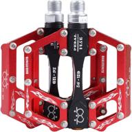 🚴 boruizhen cnc aluminium flat pedals - sealed bearing mtb road bike pedals 9/16 for bmx and mountain bicycles logo