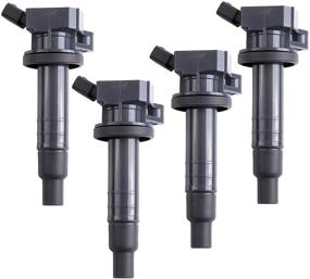 img 4 attached to MAS Ignition Coils Compatible with Toyota Celica GT, Corolla, Matrix, MR2, Pontiac Vibe, Chevy Prizm - L4 1.8L UF247 C1249 UF315 - Pack of 4