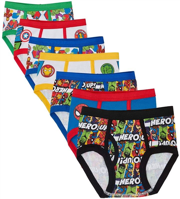marvel toddler superhero adventures underwear logo