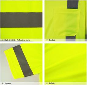 img 1 attached to 👷 Stay Safe and Visible with the LX Reflective Visibility Breathable Yellow 3Pcs Occupational Health & Safety Products and Personal Protective Equipment