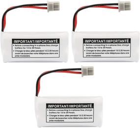 img 1 attached to 🔋 Enhanced Performance for Uniden Cordless Handset: Genuine OEM BT-1021 BBTG0798001 Rechargeable Battery 3-Pack