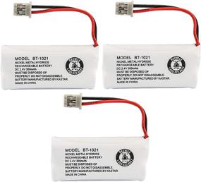 img 2 attached to 🔋 Enhanced Performance for Uniden Cordless Handset: Genuine OEM BT-1021 BBTG0798001 Rechargeable Battery 3-Pack