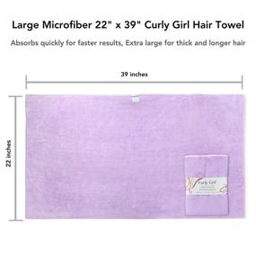 img 3 attached to Curly Girl Towel Microfiber Absorbent