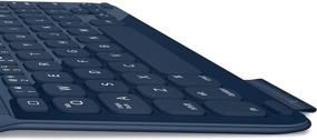 img 1 attached to 🔵 Midnight Navy Logitech Ultrathin Keyboard Folio for iPad 5