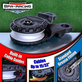 img 2 attached to 🏋️ BPA-RACING Рукоятка с простым захватом 10-тонный блок блокировки с и замком: совместим с D-кольцами 3/4 и синтетическим канатом (до 15/32"), тяжелые принадлежности для винчестера для аварийного восстановления в Offroad.