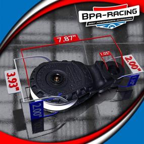 img 1 attached to 🏋️ BPA-RACING Рукоятка с простым захватом 10-тонный блок блокировки с и замком: совместим с D-кольцами 3/4 и синтетическим канатом (до 15/32"), тяжелые принадлежности для винчестера для аварийного восстановления в Offroad.