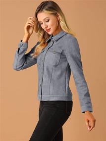 img 1 attached to 👚 Stylish Vintage Trucker Women's Clothing with Allegra Womens Pockets