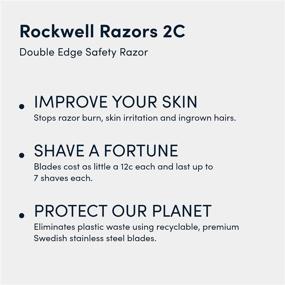 img 3 attached to 🪒 Ганметаллическая бритва Rockwell 2C