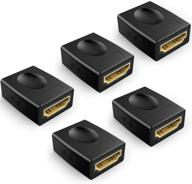 🔌 электоп hdmi куплер (5 штук) - 3d 4k 1080p высокоскоростной адаптер hdmi женский к женскому: повысьте качество своего аудиовизуального опыта! логотип