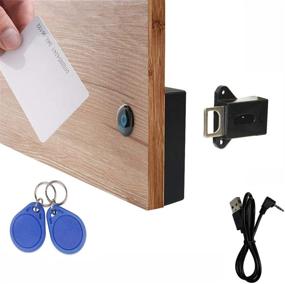 img 4 attached to 🔒 WOOCH RFID Locks for Cabinets: DIY Hidden Electronic Cabinet Lock for Enhanced Security & Convenient Access