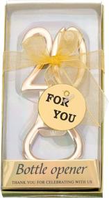 img 2 attached to 🎉 Premium 24PCS Gold 20th Birthday Bottle Openers: Perfect Party Favors for 20th Birthdays & Anniversaries, Memorable Souvenirs & Gifts for Guests!