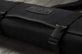 img 1 attached to 🔪 Asaya Chef Knife Roll Bag - 10 Knife Slots and Large Zipper Pocket - Durable Canvas Knife Case with Adjustable Shoulder Strap - Knives not Included