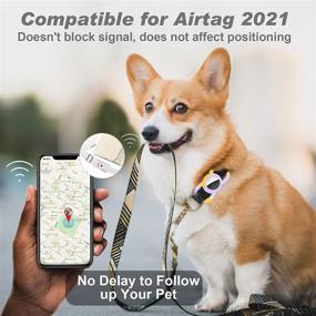 img 1 attached to Airtag Compatible Apple AirTag Collar GPS, Finders & Accessories