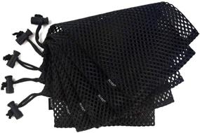 img 2 attached to 👜 ELVES 5 PCS Durable Nylon Mesh Bag: Ideal for Golf Balls, Tennis Balls, Gym Use, Shower, Washing Toys, and Diving Equipment