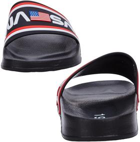 img 1 attached to Ultimate Comfort and Style: Men's Athletic Shower Slide Sandal