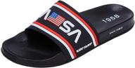 ultimate comfort and style: men's athletic shower slide sandal логотип