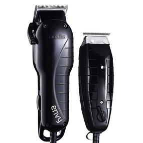 img 2 attached to Andis Stylist Combo - High-Speed Adjustable Clipper Blade & T-Outliner T-Blade 🔪 Trimmer for Dry Shaving, Outlining, and Fading - Includes BeauWis Blade Brush (Black)