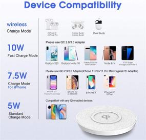 img 3 attached to 📱 RAOYI Wireless Phone Charger: 10W Max Fast Charging Pad for iPhone & Samsung Galaxy Note - Qi Certified (White)