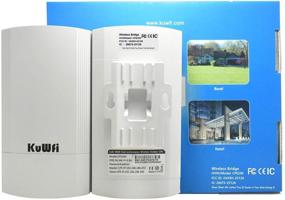 img 3 attached to 🌐 KuWFi 2-Pack WiFi Bridge, Long Range Wireless 5.8G 900Mbps Point to Point Access Point Indoor/Outdoor AP CPE Kit | Supports 2-3KM for PTP/PTMP