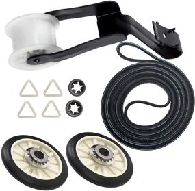 img 4 attached to 🔧 Premium Dryer Repair Kit (Exact Fit for Whirlpool & Kenmore) - Includes Drum Roller Kit, Idler Pulley, and Belt - Replaces AP3131942, AP3098345, AP6010582, WP691366