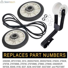 img 2 attached to 🔧 Premium Dryer Repair Kit (Exact Fit for Whirlpool & Kenmore) - Includes Drum Roller Kit, Idler Pulley, and Belt - Replaces AP3131942, AP3098345, AP6010582, WP691366