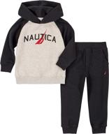 👕 nautica boys' clothing: heather hooded pullover, featuring nautica pieces logo