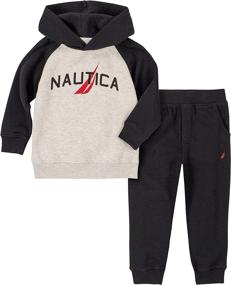 img 1 attached to 👕 Nautica Boys' Clothing: Heather Hooded Pullover, Featuring Nautica Pieces