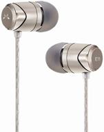 soundmagic noise isolating earphones wired in-ear earbuds powerful bass hifi stereo sport headphones (e11 logo