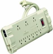 leviton s2000-ptc полоса с защитой от перенапряжения: офисного класса, 120в/15а, корпус из abs-пластика, кабель длиной 6 футов, разъем типа 5-15p логотип