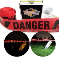 ps direct products lighted red danger tape with flashing led lights - weatherproof logo