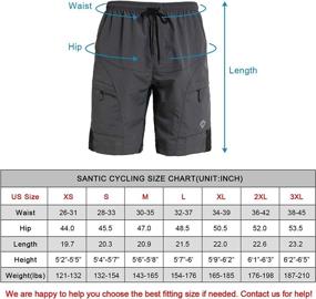 img 3 attached to 🚴 Santic Men's Loose-fit Mountain Bike Shorts: Coolmax Lightweight Cycling MTB Shorts