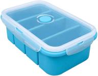 🍲 webake silicone freezer tray with lid - 1 cup portion, bpa free, food storage container and ice cube tray for soup sauce meal prep logo