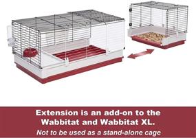 img 3 attached to 🐇 Премиумнoе Семействo абодит Домиc (Wabbitat Deluxe) для кролика от MidWest Homes for Pets: просторное и уютное пристанище для вашего кролика!