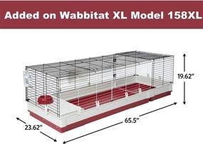 img 1 attached to 🐇 Премиумнoе Семействo абодит Домиc (Wabbitat Deluxe) для кролика от MidWest Homes for Pets: просторное и уютное пристанище для вашего кролика!