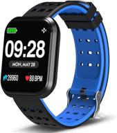 🏃 dosmarter surpro fitness watch: a waterproof wristband pedometer with heart rate monitor, ideal running watch & best fitness present for kids, women, and men logo