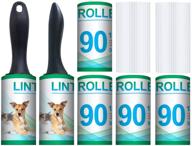 🐾 dhmaker extra sticky lint rollers for pet hair - value pack with 2 rollers & 6 refills (540 sheets total) logo