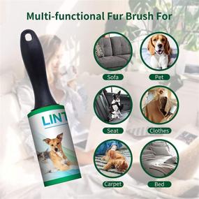 img 2 attached to 🐾 DHMAKER Extra Sticky Lint Rollers for Pet Hair - Value Pack with 2 Rollers & 6 Refills (540 Sheets Total)