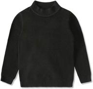 ❄️ winter boys' clothing - toddler turtleneck pullover sweater logo