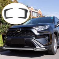 🚗бомель fit 2019-2021 окантовка противотуманной фары rav4 | спойлер с бровями передней противотуманной фары | аксессуары для toyota rav4 (узор карбонового волокна) логотип