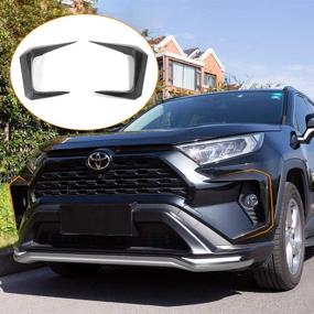 img 4 attached to 🚗Бомель Fit 2019-2021 Окантовка противотуманной фары Rav4 | Спойлер с бровями передней противотуманной фары | Аксессуары для Toyota Rav4 (Узор карбонового волокна)