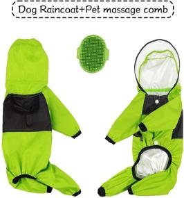 img 3 attached to 💚 Green Dog Raincoat: Enhancing Protection against Rain