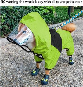 img 2 attached to 💚 Green Dog Raincoat: Enhancing Protection against Rain