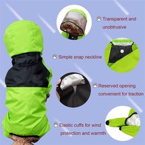 img 1 attached to 💚 Green Dog Raincoat: Enhancing Protection against Rain