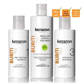 img 4 attached to 🌿 Brazilian Keratin Treatment Clarifying Shampoo and Intensive Hair Mask KIT - Keratin Smoothing 120ml