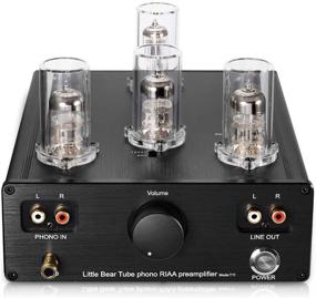 img 1 attached to 🎶 Nobsound Little Bear T11: High-Fidelity Vacuum Tube Phono Turntable Preamplifier for LP Vinyl Records