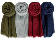 burgundy lightweight chalier scarfs: the perfect women's accessory for all seasons in scarves & wraps logo