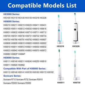 img 3 attached to 🔌 Improved Replacement Charger for Philips Sonicare Electric Toothbrush - HX6100 Charging Base Flosser, HX3000 / HX6000 / HX8000 / HX9000 Series - Portable Waterproof Power Cord 3.3Ft